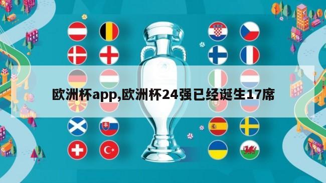 欧洲杯app,欧洲杯24强已经诞生17席